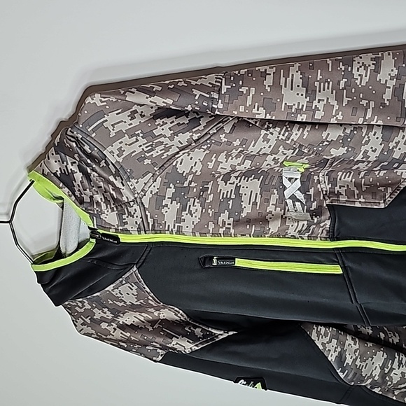 FXR XXL black and brown camo extreme performance zip up hoodie - Picture 2 of 5